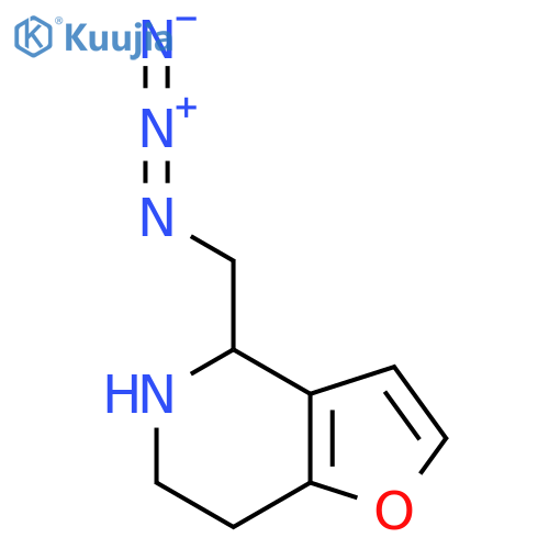 4-(azidomethyl)-4H,5H,6H,7H-furo3,2-cpyridine structure