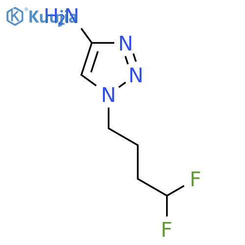 1-(4,4-difluorobutyl)-1H-1,2,3-triazol-4-amine structure
