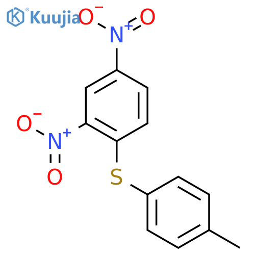 Benzene,1-[(4-methylphenyl)thio]-2,4-dinitro- structure