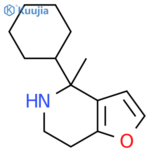 4-cyclohexyl-4-methyl-4H,5H,6H,7H-furo3,2-cpyridine structure
