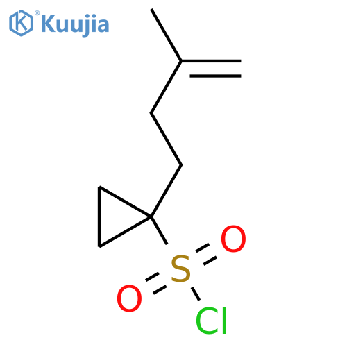 1-(3-methylbut-3-en-1-yl)cyclopropane-1-sulfonyl chloride structure