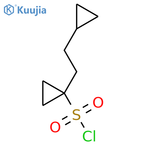 1-(2-cyclopropylethyl)cyclopropane-1-sulfonyl chloride structure