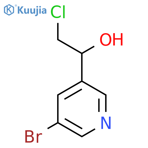 1-(5-bromopyridin-3-yl)-2-chloroethan-1-ol structure