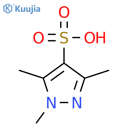 1,3,5-Trimethyl-1H-pyrazole-4-sulfonic acid structure