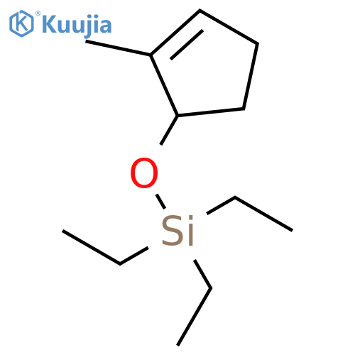 Silane, triethyl[(2-methyl-2-cyclopenten-1-yl)oxy]- structure