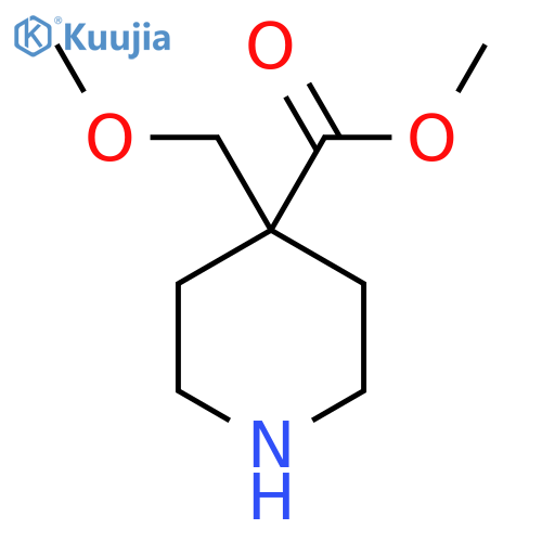 methyl 4-(methoxymethyl)piperidine-4-carboxylate structure
