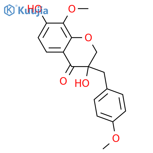 3,4',7,8-Tetrahydroxyhomoisoflavanone; (R)-form, 4',8-Di-Me ether structure