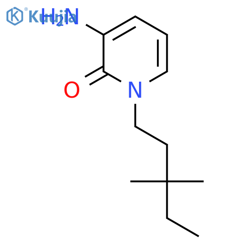 3-amino-1-(3,3-dimethylpentyl)-1,2-dihydropyridin-2-one structure
