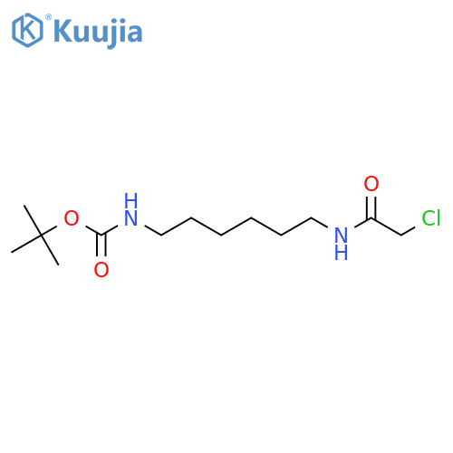 tert-butyl N-6-(2-chloroacetamido)hexylcarbamate structure