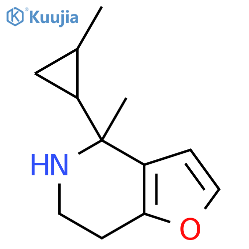 4-methyl-4-(2-methylcyclopropyl)-4H,5H,6H,7H-furo3,2-cpyridine structure