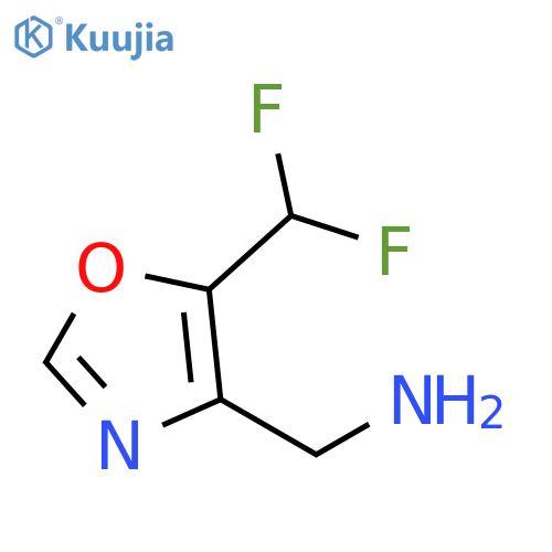 5-(difluoromethyl)-1,3-oxazol-4-ylmethanamine structure