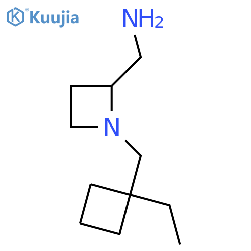 {1-(1-ethylcyclobutyl)methylazetidin-2-yl}methanamine structure