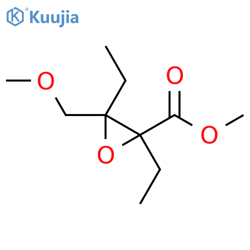 Methyl 2,3-diethyl-3-(methoxymethyl)oxirane-2-carboxylate structure