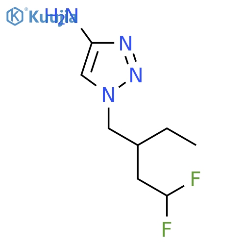 1-(2-ethyl-4,4-difluorobutyl)-1H-1,2,3-triazol-4-amine structure