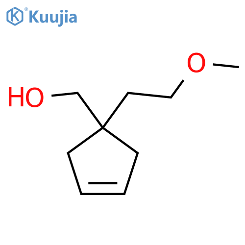 [1-(2-Methoxyethyl)cyclopent-3-en-1-yl]methanol structure