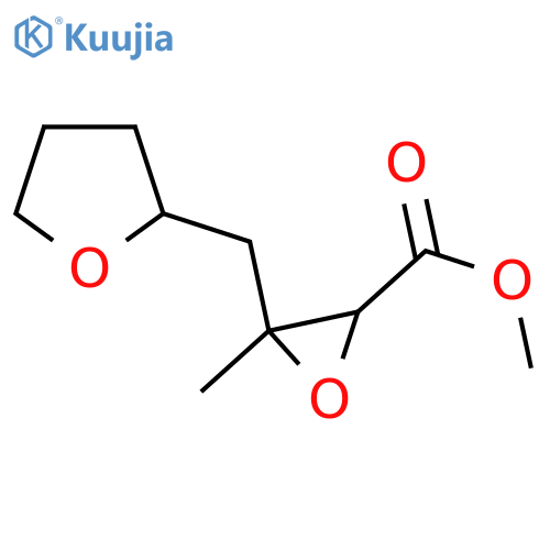 Methyl 3-methyl-3-[(oxolan-2-yl)methyl]oxirane-2-carboxylate structure