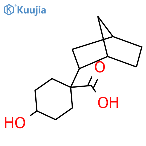 1-{bicyclo2.2.1heptan-2-yl}-4-hydroxycyclohexane-1-carboxylic acid structure