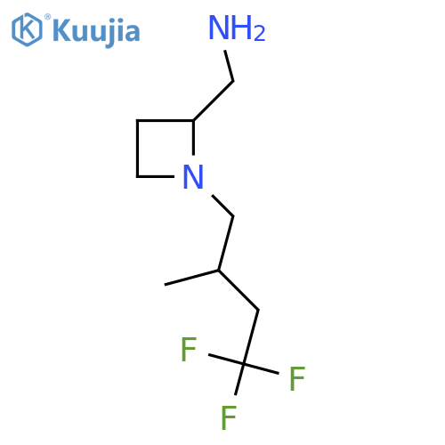 1-(4,4,4-trifluoro-2-methylbutyl)azetidin-2-ylmethanamine structure