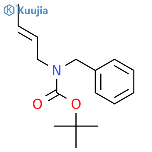 Carbamic acid, 2-butenyl(phenylmethyl)-, 1,1-dimethylethyl ester structure