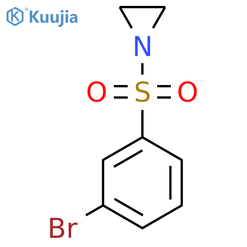 1-(3-bromobenzenesulfonyl)aziridine structure