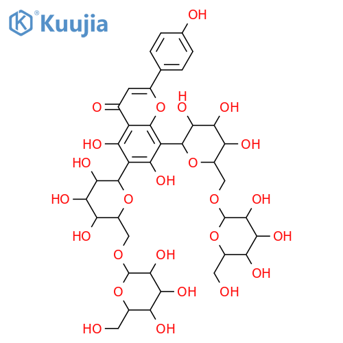 6,8-Di-C-β-D-glucopyranosyl-4',5,7-trihydroxyflavone; 6'',6'''-Di-O-β-D-glucopyranosyl structure