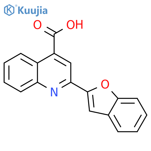 2-(1-benzofuran-2-yl)quinoline-4-carboxylic acid structure