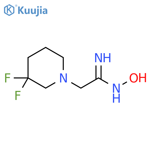 (Z)-2-(3,3-difluoropiperidin-1-yl)-N'-hydroxyacetimidamide structure