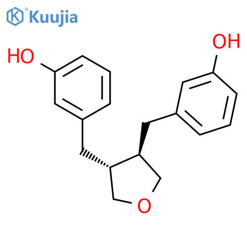 Phenol, 3,3'-[[(3R,4R)-tetrahydro-3,4-furandiyl]bis(methylene)]bis-, rel- structure