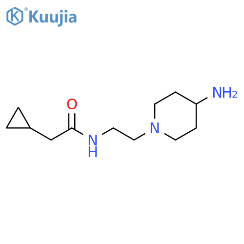 Cyclopropaneacetamide, N-[2-(4-amino-1-piperidinyl)ethyl]- structure