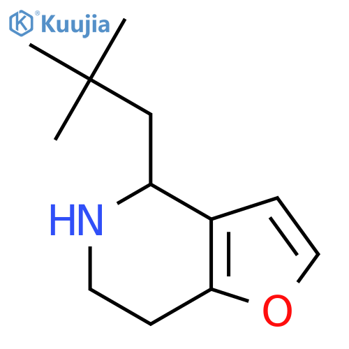 4-(2,2-dimethylpropyl)-4H,5H,6H,7H-furo3,2-cpyridine structure