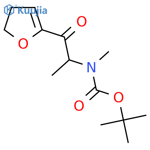 tert-butyl N-1-(4,5-dihydrofuran-2-yl)-1-oxopropan-2-yl-N-methylcarbamate structure