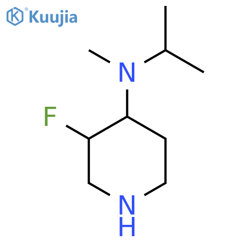 3-fluoro-N-methyl-N-propan-2-ylpiperidin-4-amine structure