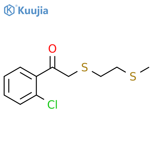 Ethanone, 1-(2-chlorophenyl)-2-[[2-(methylthio)ethyl]thio]- structure