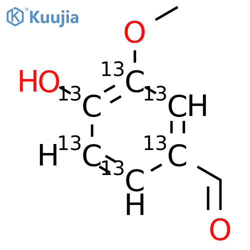 Vanillin-13C6 structure