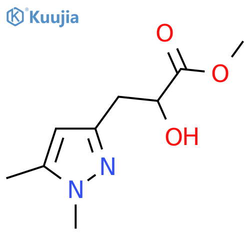 methyl 3-(1,5-dimethyl-1H-pyrazol-3-yl)-2-hydroxypropanoate structure
