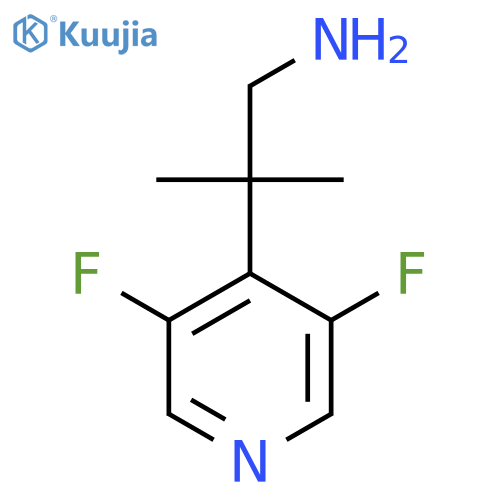 2-(3,5-difluoropyridin-4-yl)-2-methylpropan-1-amine structure