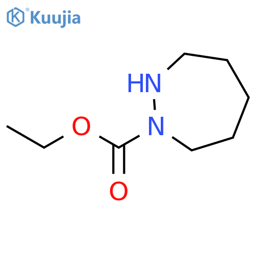 1H-1,2-Diazepine-1-carboxylic acid, hexahydro-, ethyl ester structure