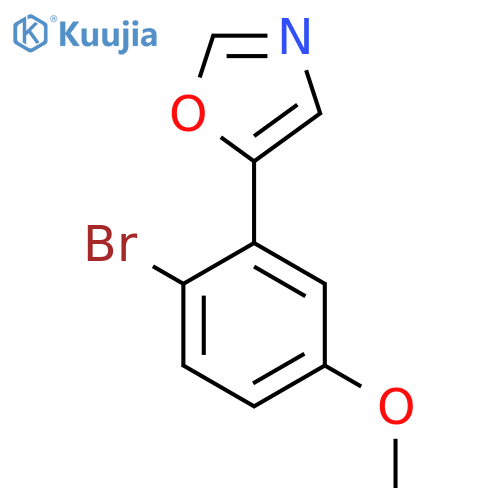 5-(5-Methoxy-2-bromophenyl)-1,3-oxazole structure