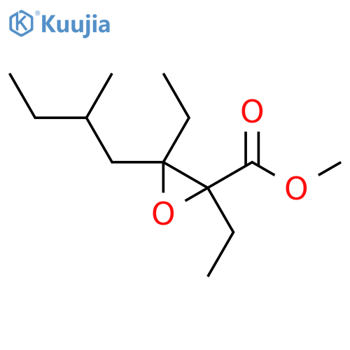 Methyl 2,3-diethyl-3-(2-methylbutyl)oxirane-2-carboxylate structure