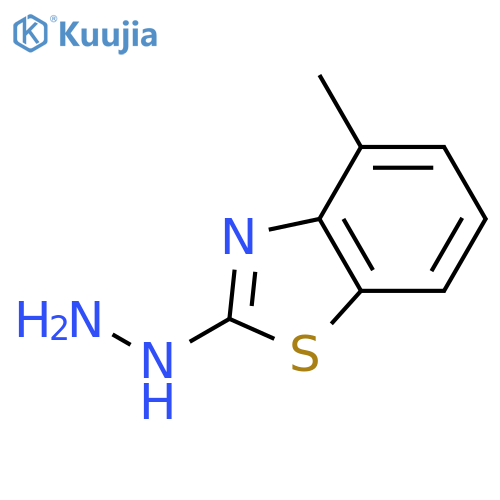 2-hydrazinyl-4-methyl-1,3-benzothiazole structure