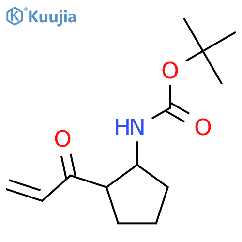 tert-butyl N-[2-(prop-2-enoyl)cyclopentyl]carbamate structure