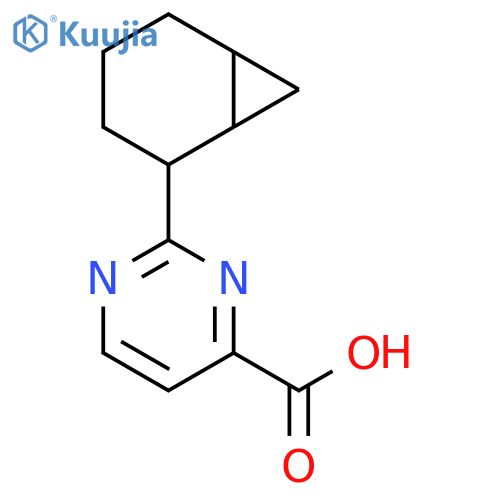 4-Pyrimidinecarboxylic acid, 2-bicyclo[4.1.0]hept-2-yl- structure