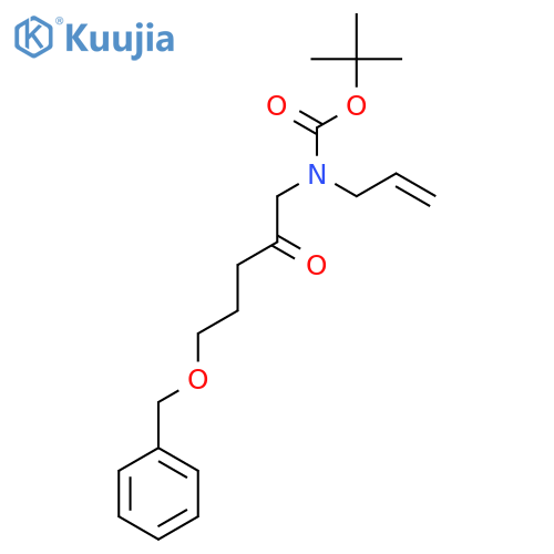 tert-butyl N-[5-(benzyloxy)-2-oxopentyl]-N-(prop-2-en-1-yl)carbamate structure