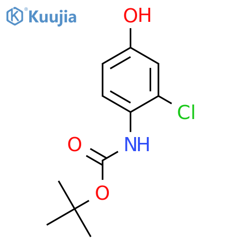 tert-butyl N-(2-chloro-4-hydroxyphenyl)carbamate structure