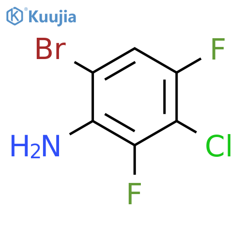 6-Bromo-3-chloro-2,4-difluoroaniline structure