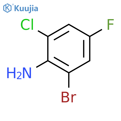 2-Bromo-6-chloro-4-fluoroaniline structure