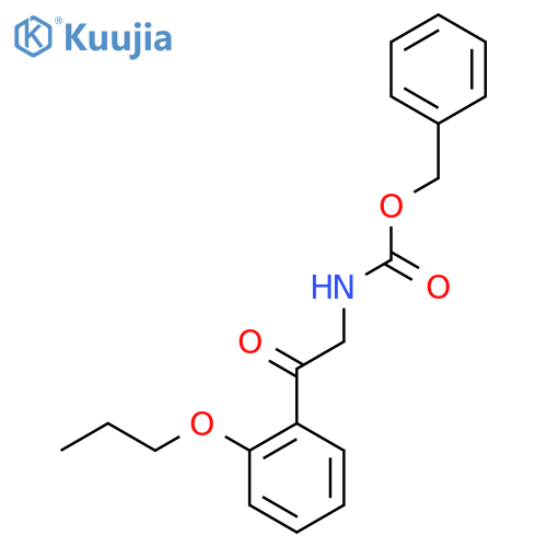 benzyl N-2-oxo-2-(2-propoxyphenyl)ethylcarbamate structure