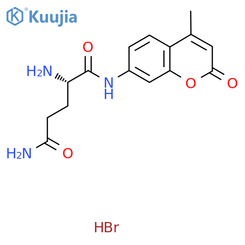 L-Glutamine 7-amido-4-methylcoumarin hydrobromide structure