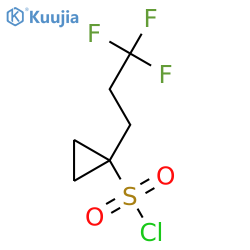 1-(3,3,3-trifluoropropyl)cyclopropane-1-sulfonyl chloride structure