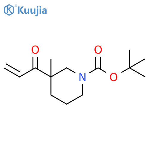 1-Piperidinecarboxylic acid, 3-methyl-3-(1-oxo-2-propen-1-yl)-, 1,1-dimethylethyl ester structure